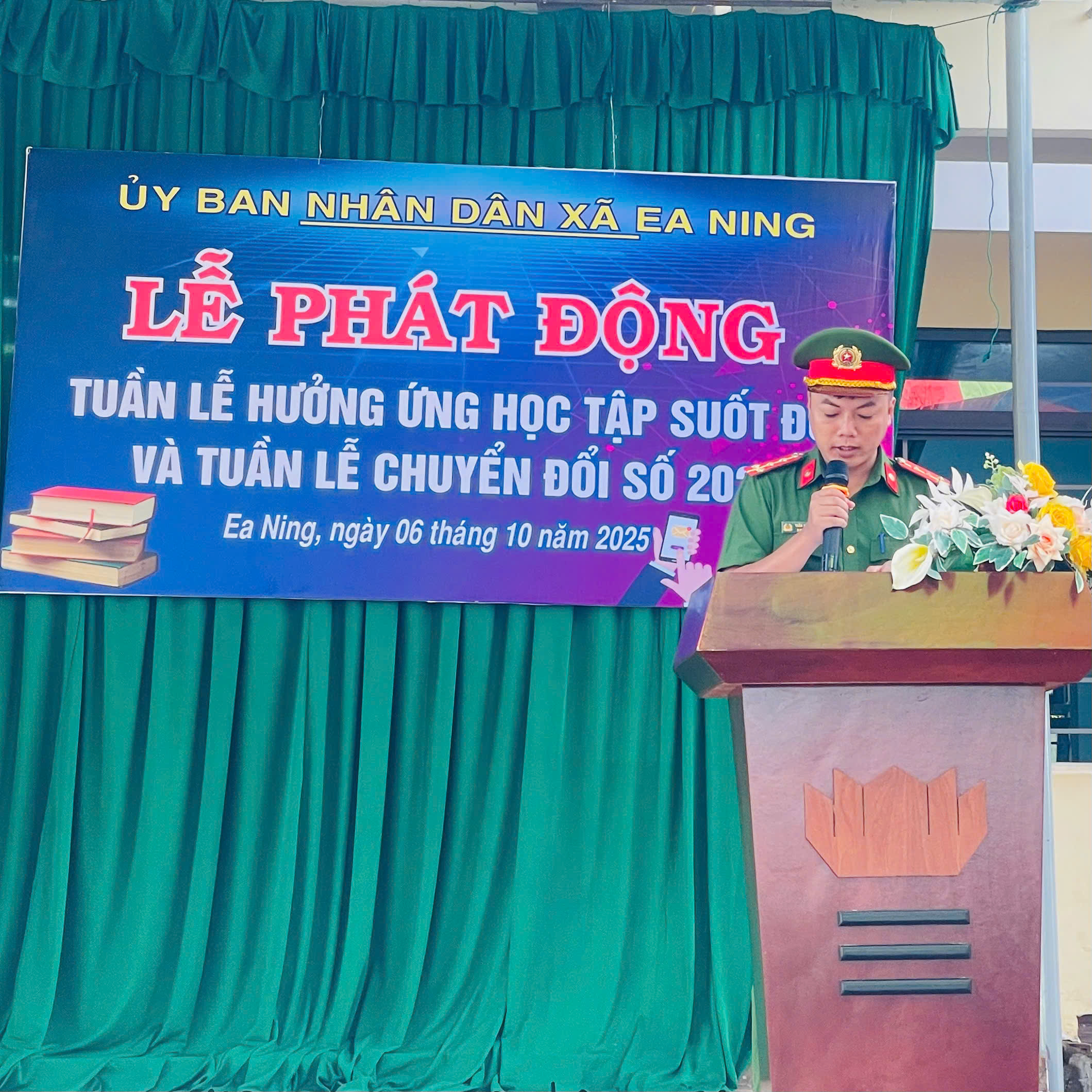 CHUYÊN ĐỀ “Bình dân học vụ số – Lan tỏa tinh thần học tập suốt đời” Tại Trường THCS Chư Quynh, xã Ea Ning, ngày 06/10/2025